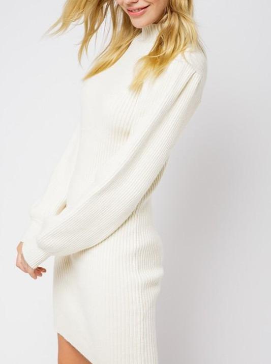 ivory sweater dress